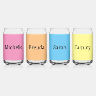 1990's Girls Night Can Glass