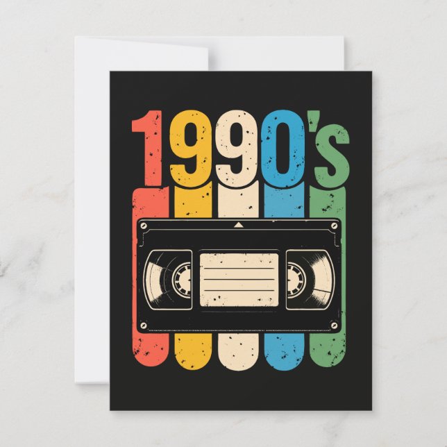 1990s retro VHS nostalgia Invitation (Front)