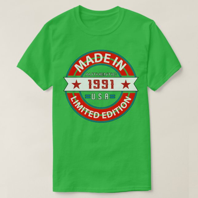 1991 32 Year T-Shirt (Design Front)