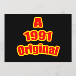 1991 Original Red Blk Card
