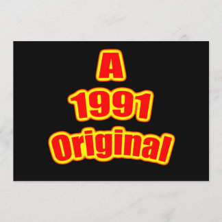 1991 Original Red Blk Card