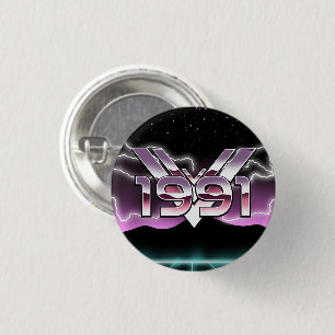 1991 Tech noir 1 Inch Round Button