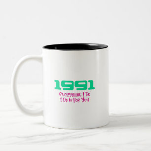 1991 Top Song Two-Tone Coffee Mug