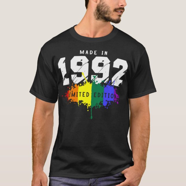 1992 Birthday Gay LGBT  T-Shirt (Front)