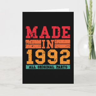 1992 Birthday Vintage Saying Card
