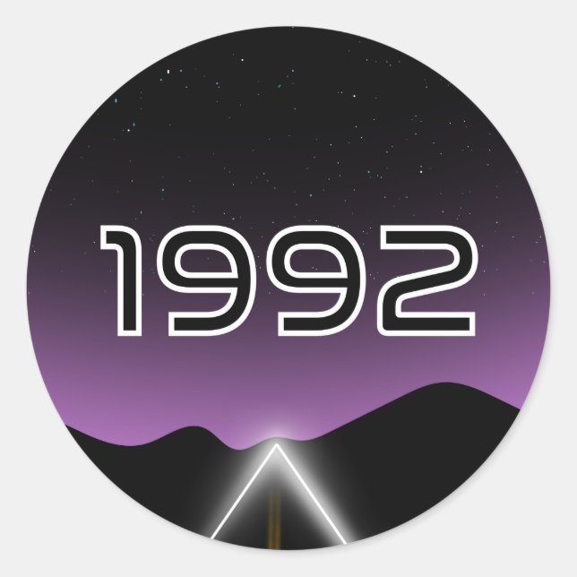 1992 Encounters Classic Round Sticker (Front)