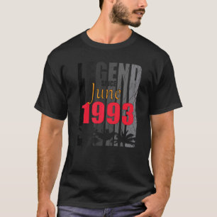 1993 Born In June Birth Saying   T-Shirt