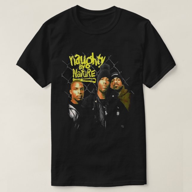1993 Naughty By Nature Vintage 19 Naughty III Rare T-Shirt (Design Front)
