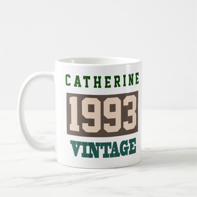 1993 Year of Birth - Birthday Celebration Coffee Mug (Left)