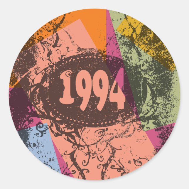 1994 Colourful Pop Art - Stickers (Front)