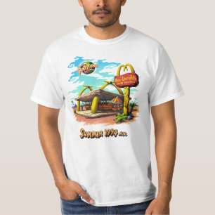 1994 M.c.D.o.n.a.l.ds Flint st0nes Movie Promo Sum T-Shirt
