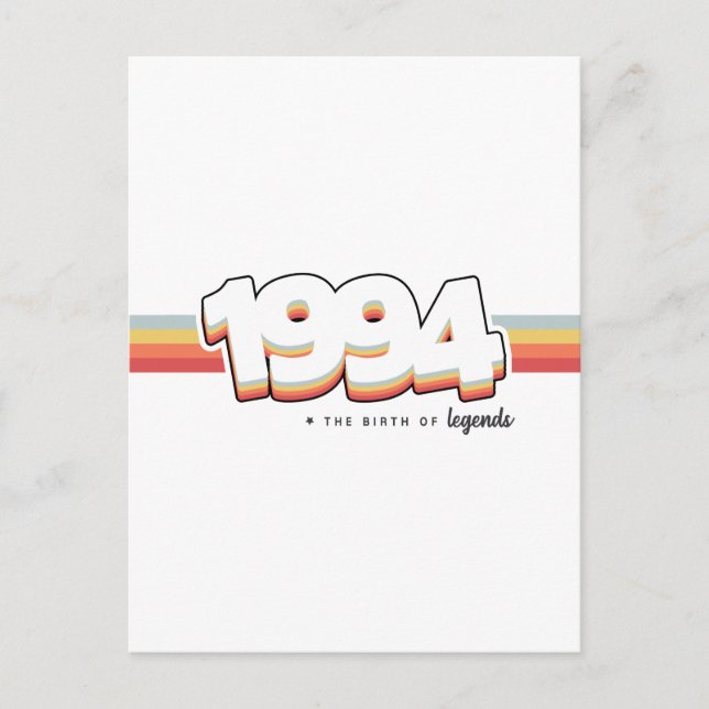 1994 The birth of legends Postcard (Front)