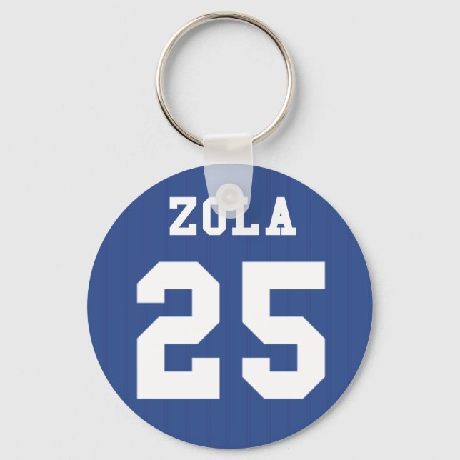 1995-97 Chelsea Home Keyring- ZOLA 25 Keychain (Front)