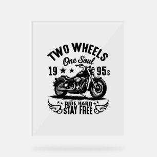 1995s Motorcycle Vintage Acrylic Sign