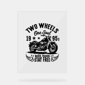 1995s Motorcycle Vintage Acrylic Sign