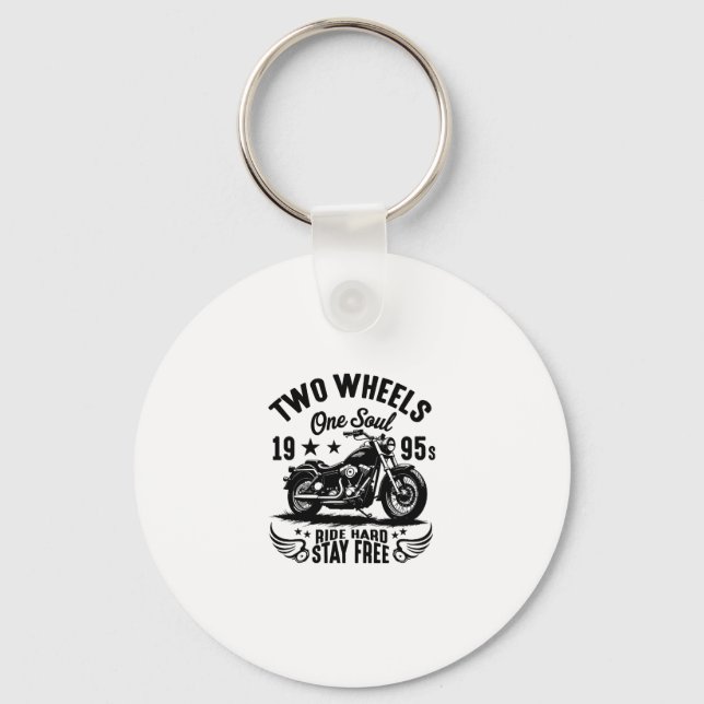 1995s Motorcycle Vintage Keychain (Front)