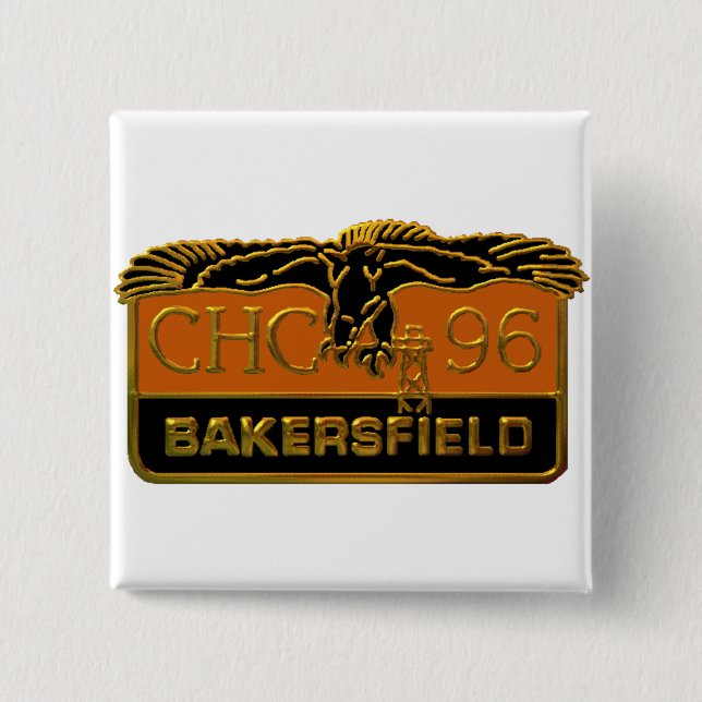 1996 Bakersfield 2 Inch Square Button (Front)