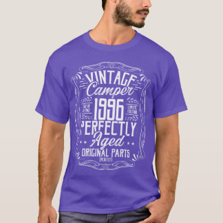 1996 Birthday Idea Camper Scout Camping 1996 vinta T-Shirt