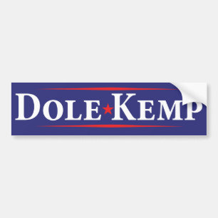 1996 Bob Dole Jack Kemp Election Bumper Sticker