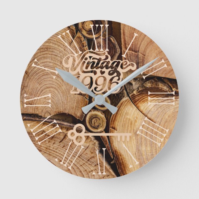 1996 Vintage Acrylic Wall Clock (Front)