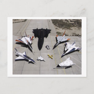 1997 Dryden Research Aircraft Fleet on Ramp Postcard