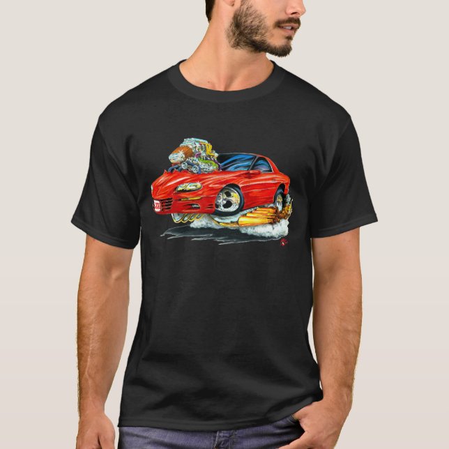 1998-02 Camaro Red Car T-Shirt (Front)