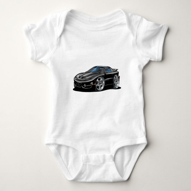 1998-02 Trans Am Black Car Baby Bodysuit (Front)