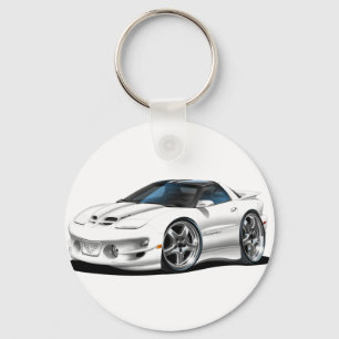 1998-02 Trans Am White Car Keychain