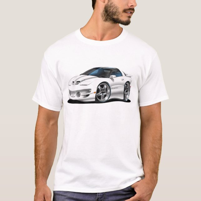 1998-02 Trans Am White Car T-Shirt (Front)