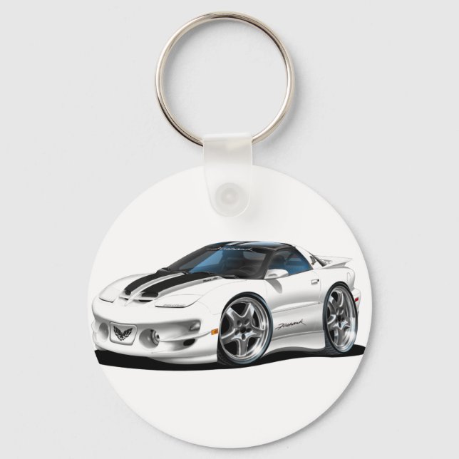 1998-02 Trans Am White Firehawk Keychain (Front)