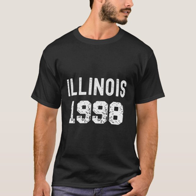 1998 Illinois Year State Tourist Memories T-Shirt (Front)