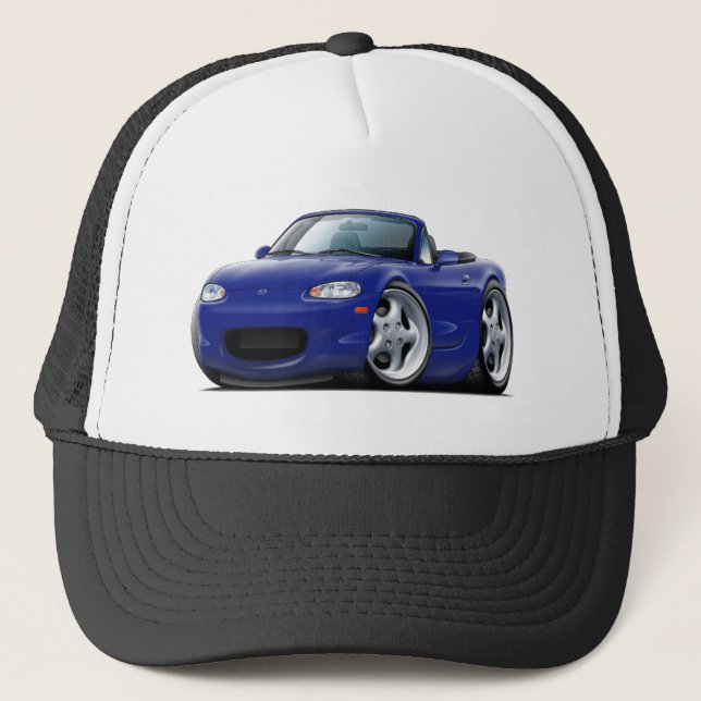 1999-05 Miata Dark Blue Car Trucker Hat (Front)