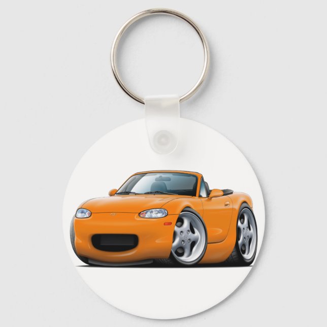 1999-05 Miata Orange Car Keychain (Front)