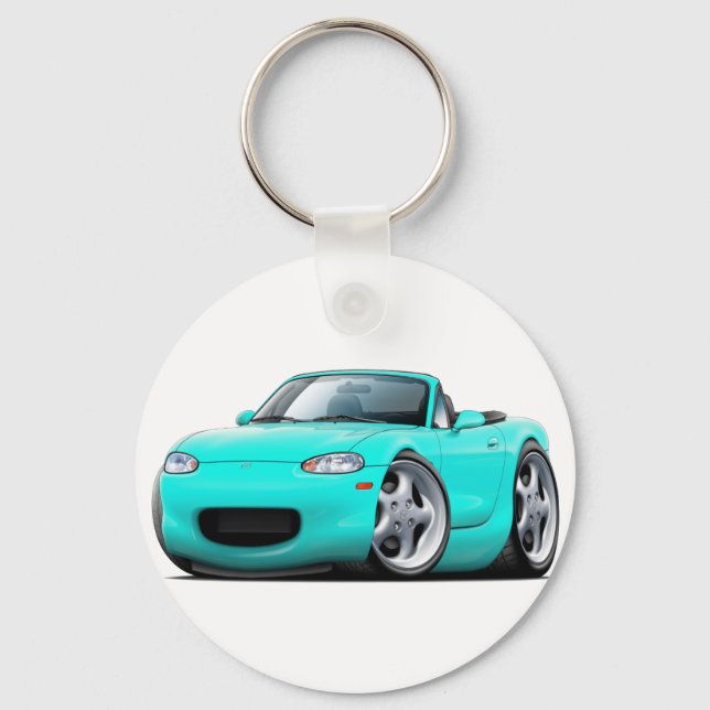 1999-05 Miata Turquoise Car Keychain (Front)