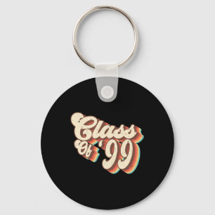 1999 Cl Reunion Retro Cl Of 99 High School Graduat Keychain