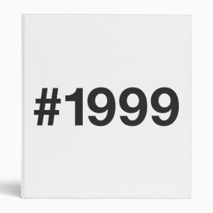 1999 Hashtag 26 Birthday Anniversary Binder