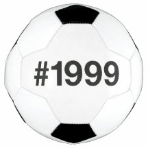 1999 Hashtag 26 Birthday Anniversary Soccer Ball