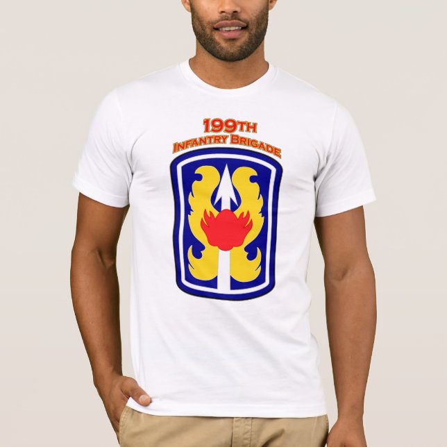 199th Infantry Brigade shoulder patch T-shirt (Front)