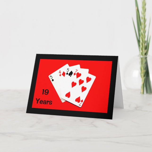 19 Ans C'est Important ! Carte d'anniversaire (Devant)