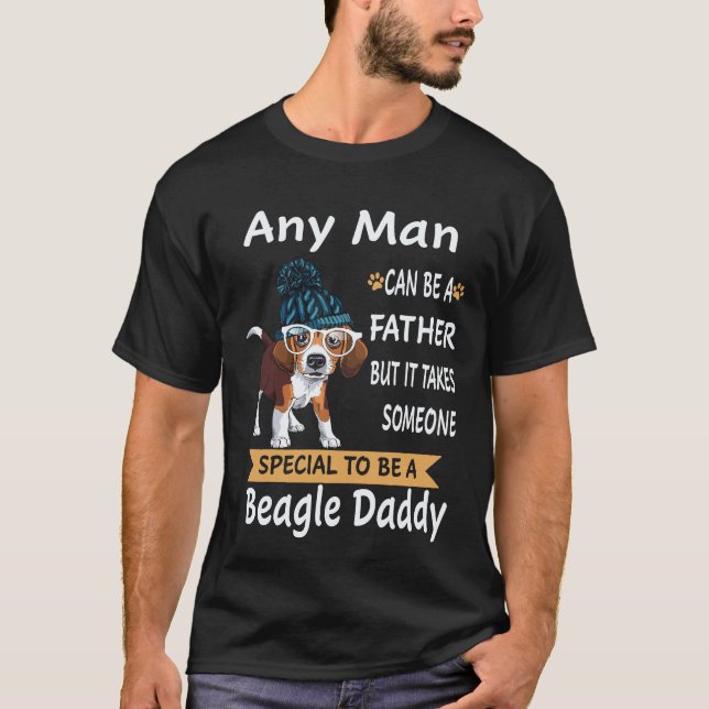 19 Any Man - Beagle Daddy Beagle T-Shirt (Front)