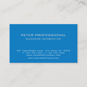 19 Carte de visite moderne professionnel ciel bleu