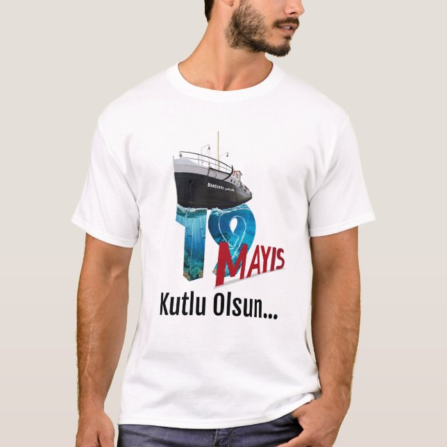 19 May Vector Illustration Poster Design T-Shirt (Front)