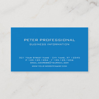 19 Modern Professional Business Card sky blue colo