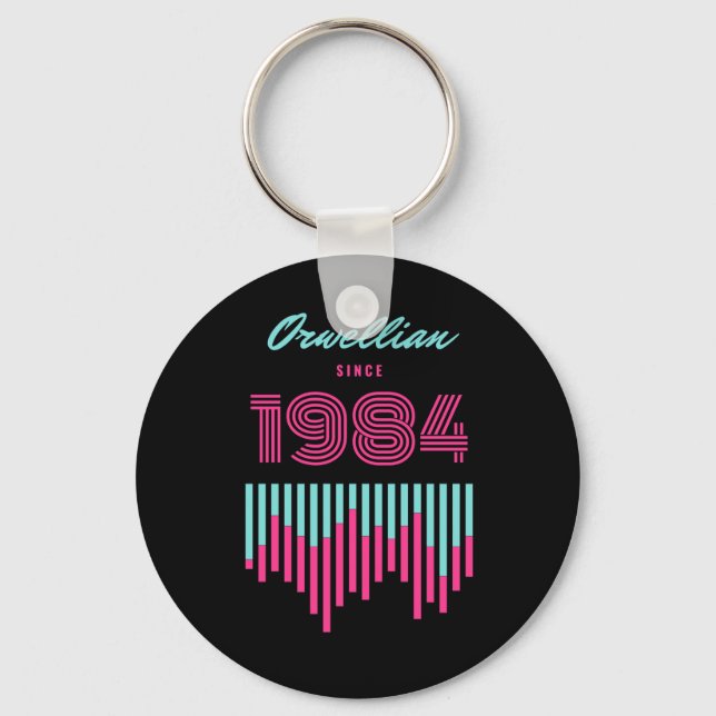 19 Orwellian 4 Active  Keychain (Front)