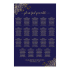 19 Tableau Lacy Gold Marine Blue Mariage Seating C