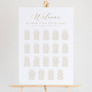 19 Tables Welcome Seating Chart
