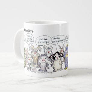 19 Tasse géante d'appréciation de lapins de dessin