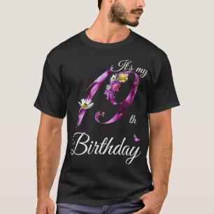 19 Year Old  Floral 2003 It's My 19th Birthday Gif T-Shirt