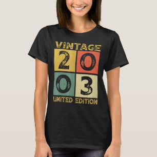 19 Year Old Retro 2003 19th Birthday T-Shirt