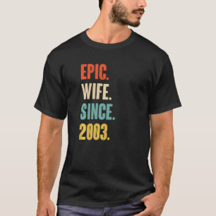 19 Year Wedding Anniversary For Her Epic Wife Sin T-Shirt